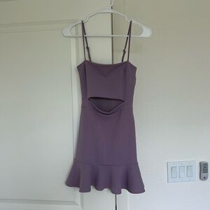 LUCY IN THE SKY Light Purple Mini Dress